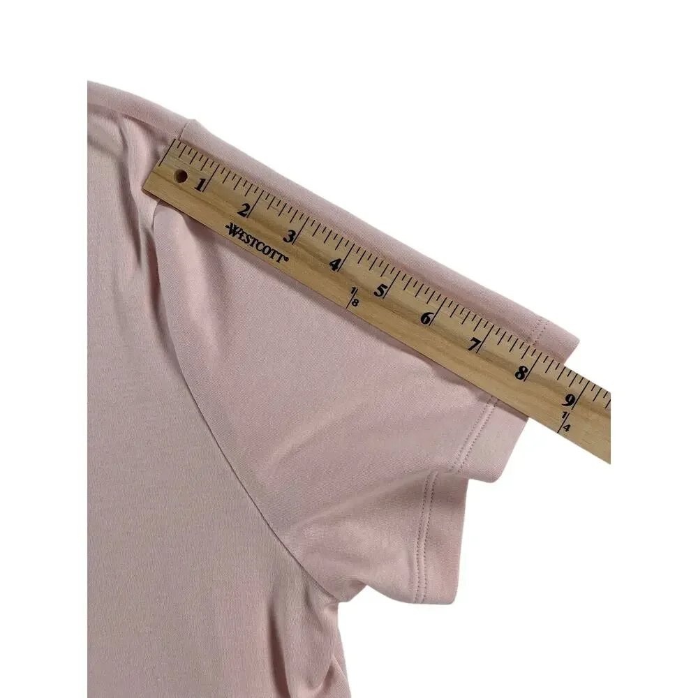 Banana Republic Mens Crewneck T-Shirt - Light Pink - Large
